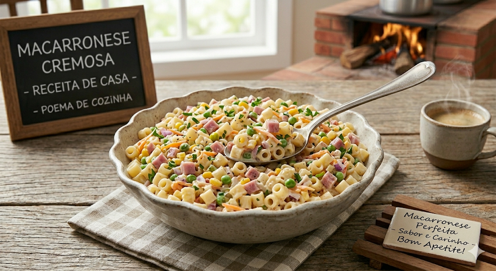 Macarronese Cremosa com Toque Cítrico e Ervas Frescas: O Poema Refrescante da Sua Mesa! 🍋