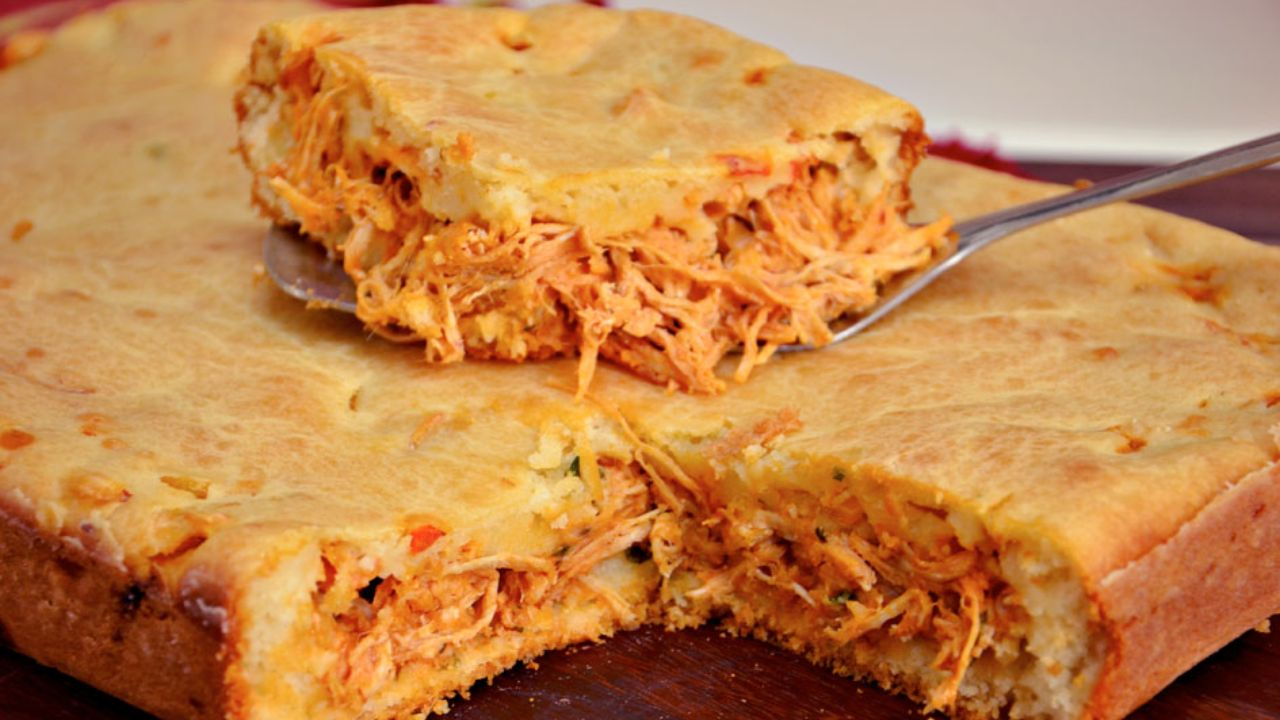 Torta de Frango Cremosa de Liquidificador