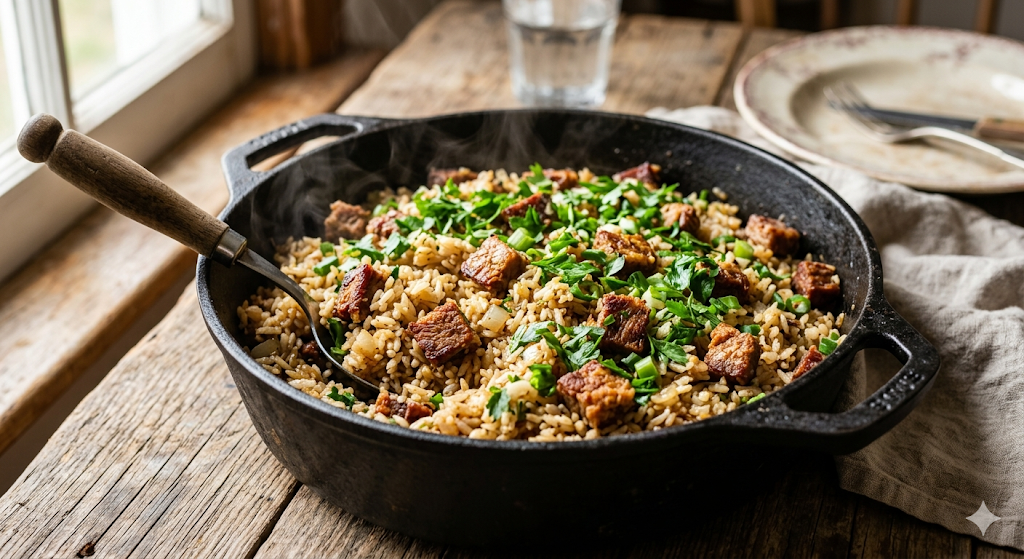 Arroz de Carreteiro com Charque