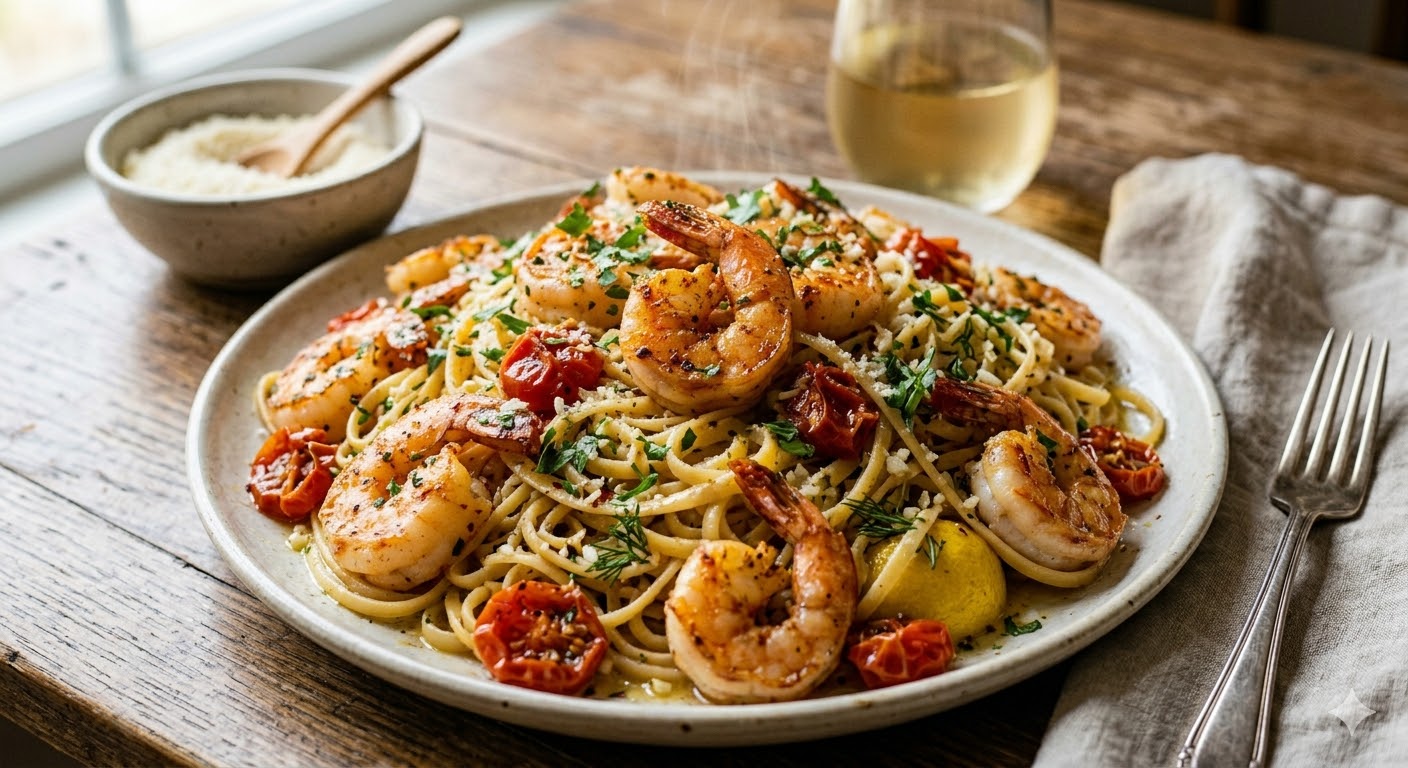 Macarronada com Camarão: A Nobreza Italiana que Conquistou o Mundo.